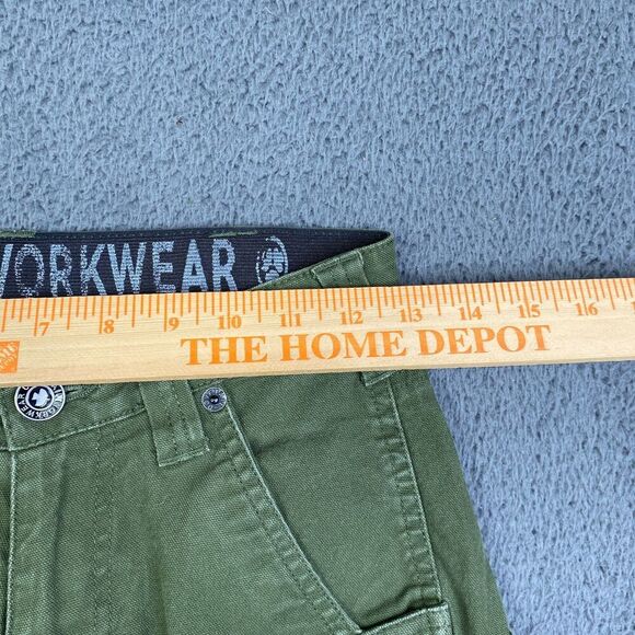 Dovetail Workwear Maven Slim Short Women’s 00 Green Grunge Cut Off - Picture 4 of 9